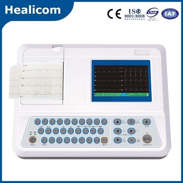 HE-03C Medical Equipment 3 Channel Digital ECG (Electrocardiogram) Machine
