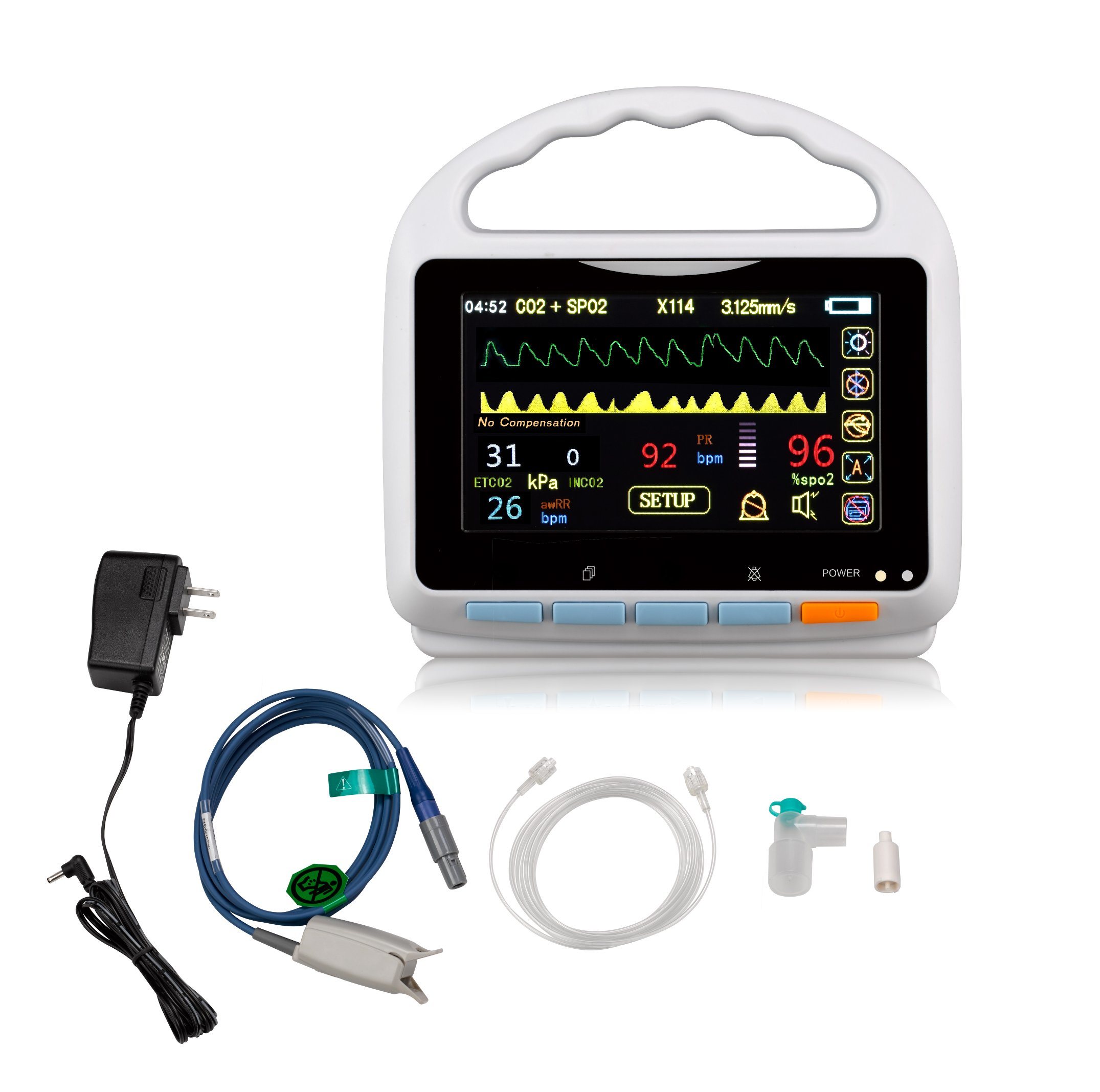 Hm-07 Vital Signs Patient Monitor (ETCO2+SpO2 patient monitor)