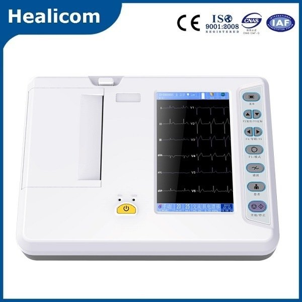 He-06A Medical Digital Portable Handheld 6 Channel ECG (Electrocardiogram) Machine Price