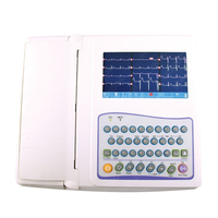 HE-12A Portable 12 Channel 7 inch color LCD Screen Electrocardiograph ECG Machine