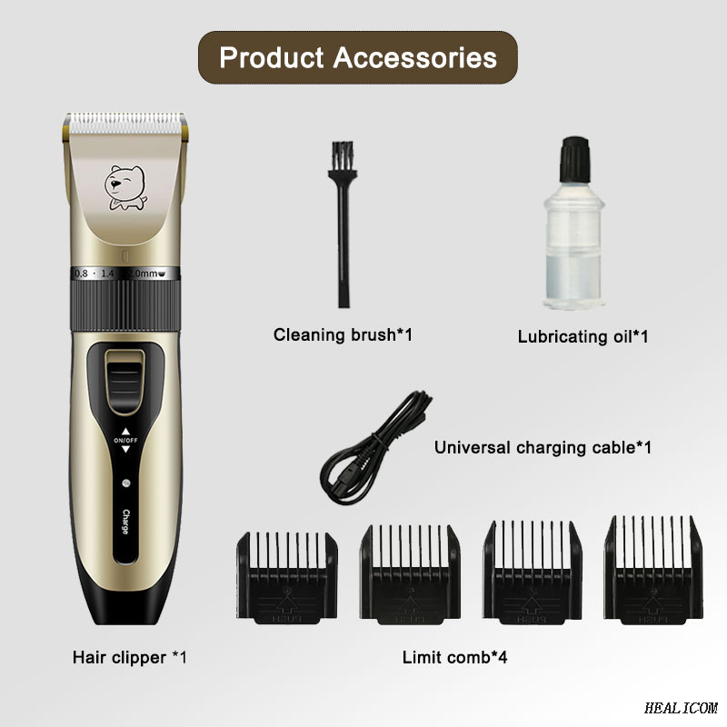 WTF6-1 Electric Pet Grooming Kit Low Noise Dog Cats Hair trimmer