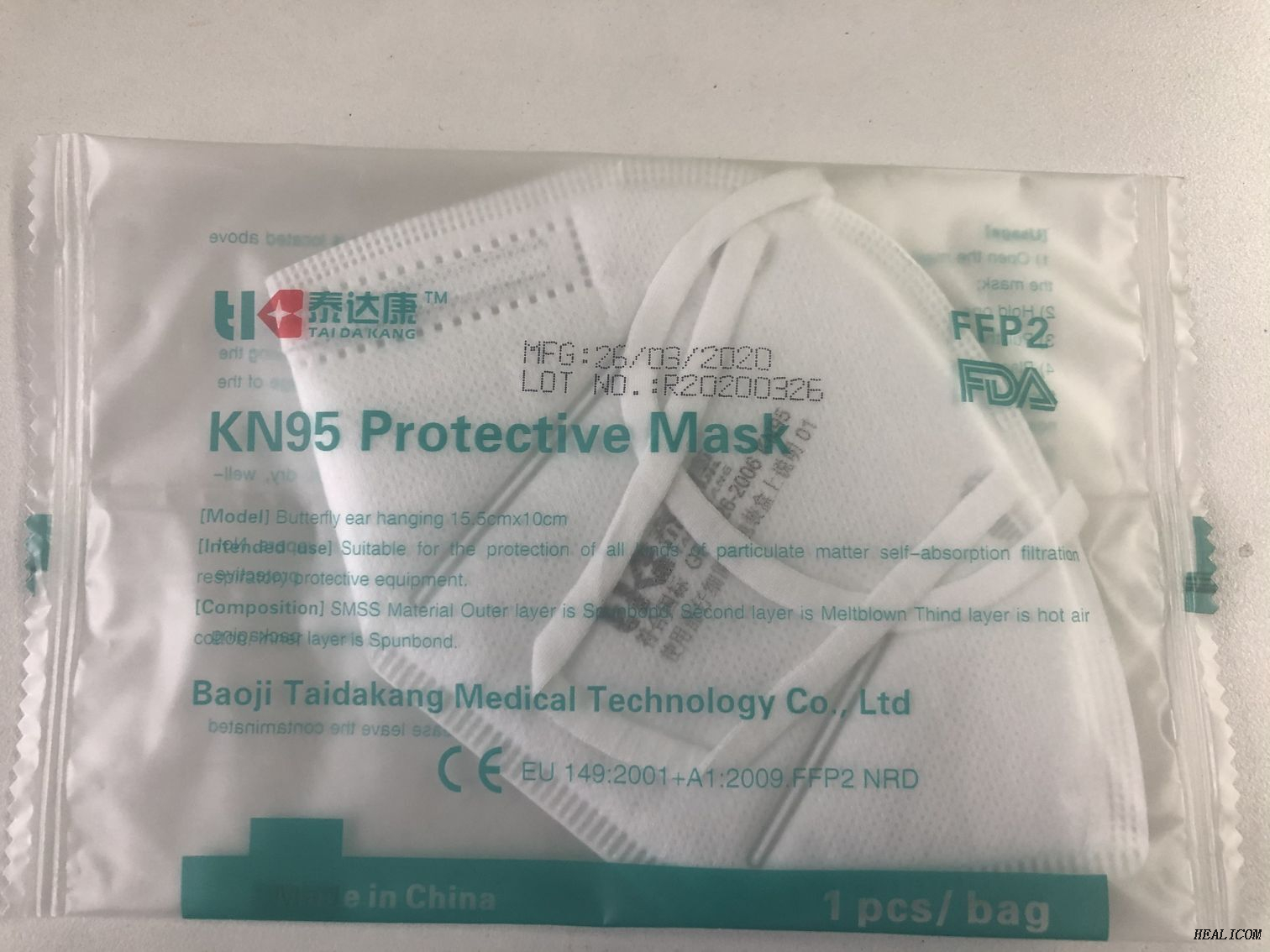 In Stock Coronavirus Anti-Virus Disposable Self-protective Supplies Surgical Kn95 with CE and FDA