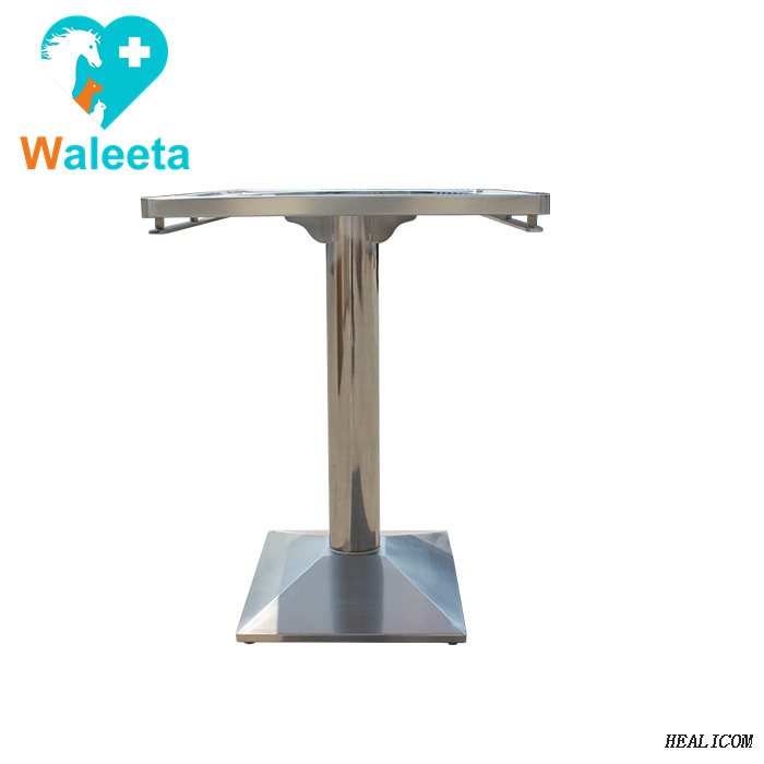 304 Pet Stainless Steel WT-24 Adjustment Foot Equipped Binding Bracket Customized Rugged Clean Veterinary Operation Table