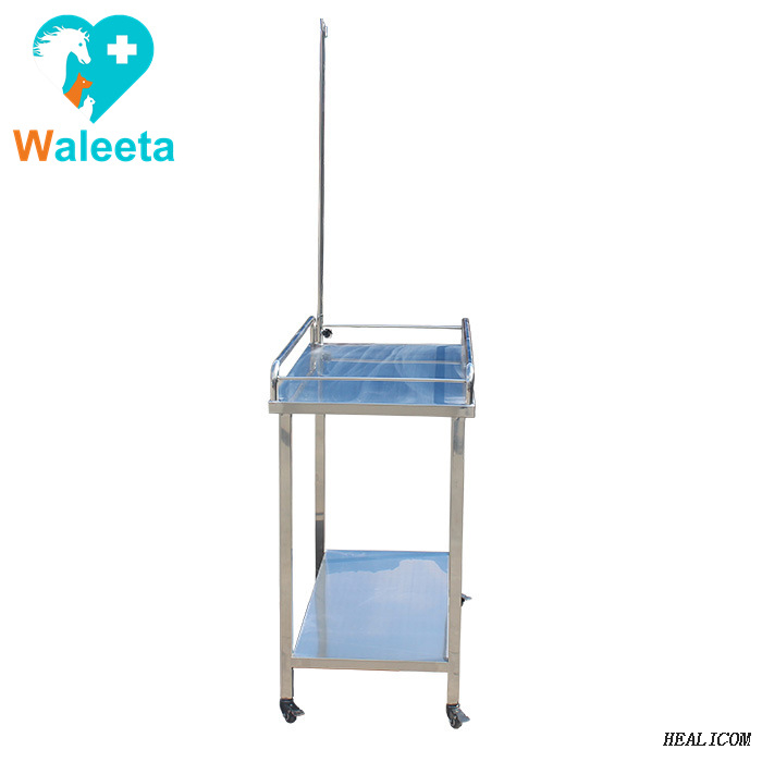Hot Sale WT-35 304 Stainless Steel Mobile Adjusting Foot Simple Pet Infusion Table