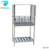 Veterinary Animal Clinic WT-37 Stainless Steel Customize Movable Tempered Glass Pet Infusion Table